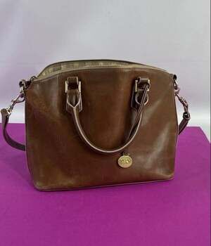 Brahmin Brown Smooth Leather Duxbury Satchel